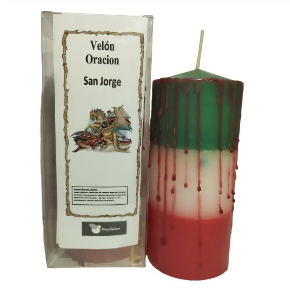 Velón con Oración a San Jorge
