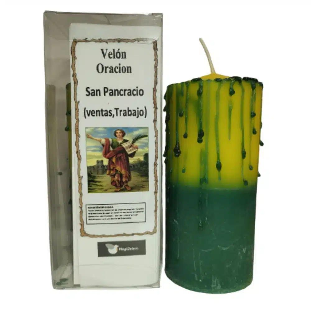 Velón con Oración San Pancracio Trabajo