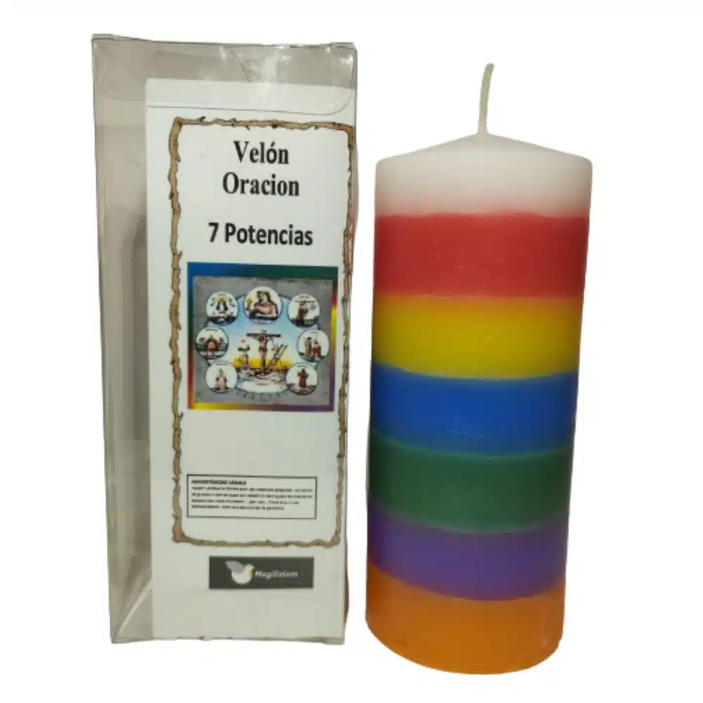 Velón con Oración 7 potencias