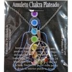 Amuleto Artesano Metal Plateado Estrella con Luna