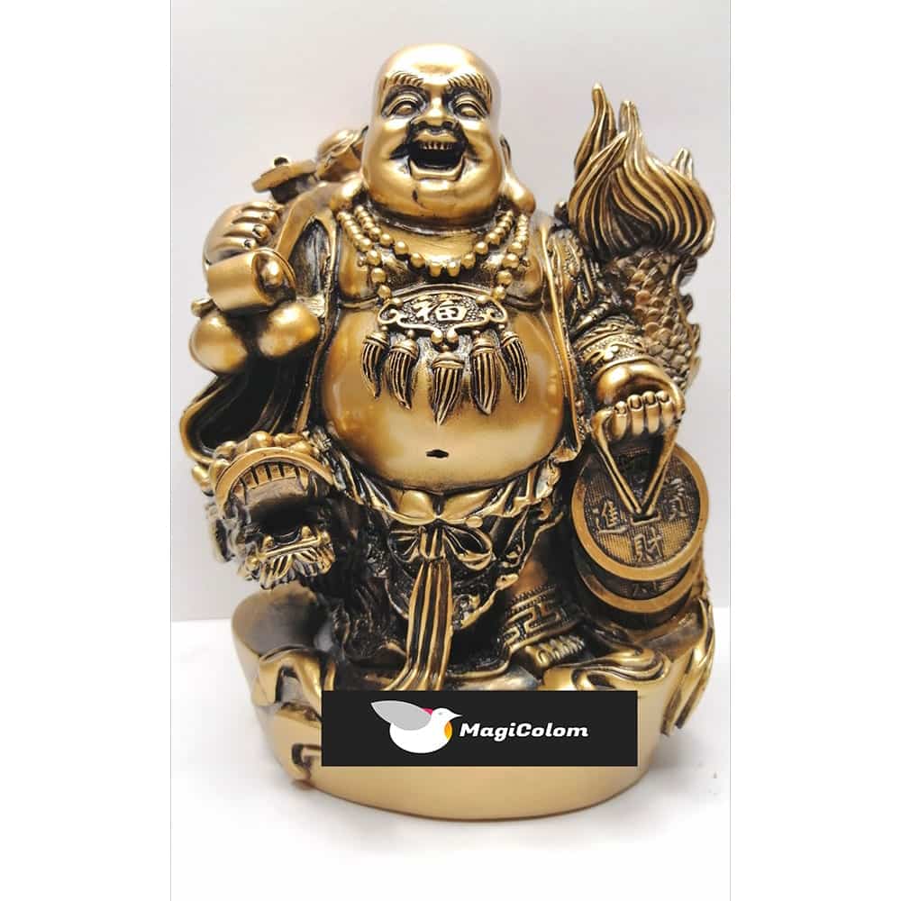 Buda Resina con Dragón