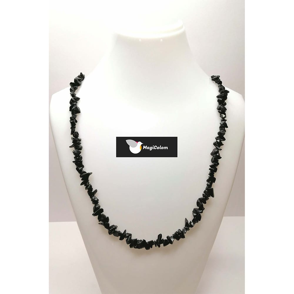 Collar Mineral chip ónix
