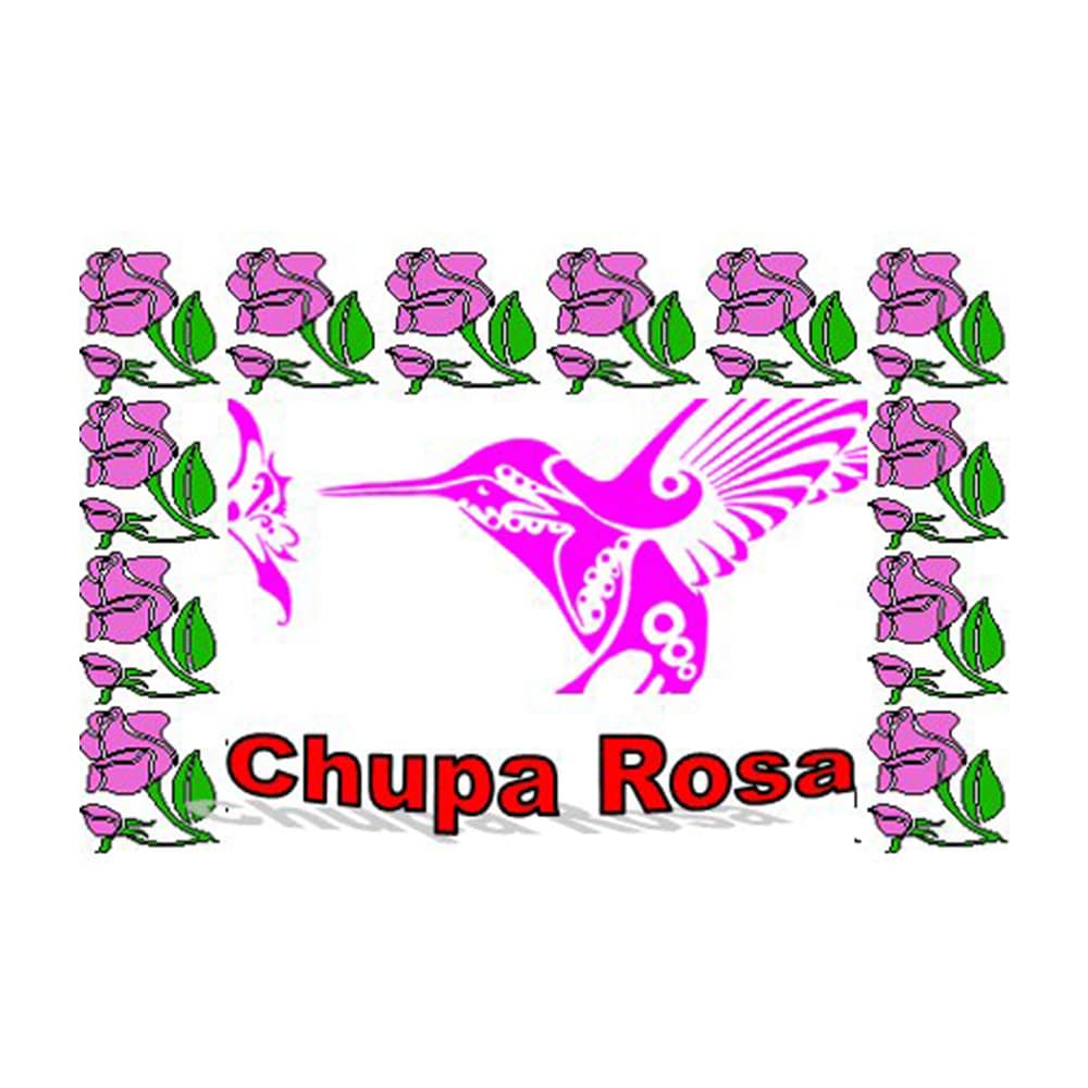 Estampa Plastificada Chupa Rosa