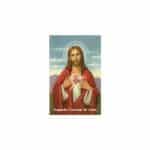 Estampa Plastificada Sagrado Corazón de Jesús