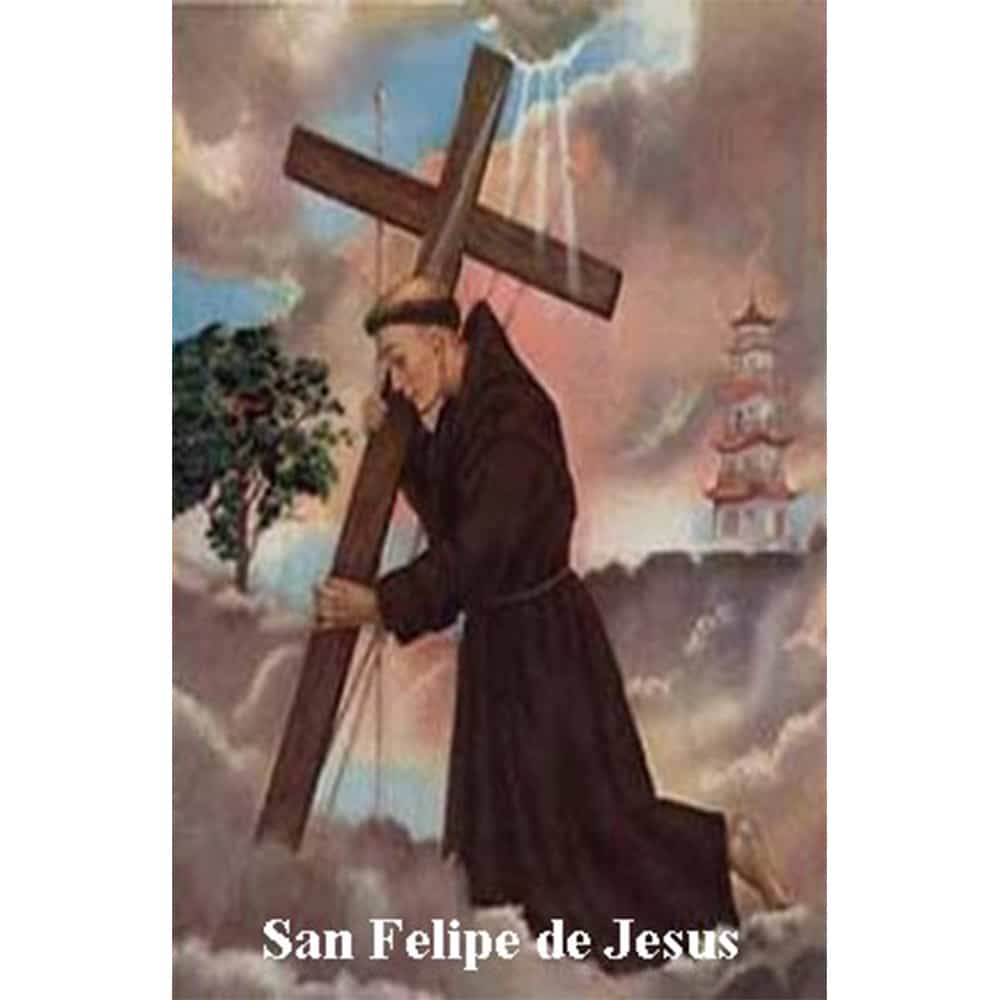 Estampa Plastificada San Felipe de Jesús