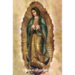 Estampa Plastificada Virgen Guadalupe