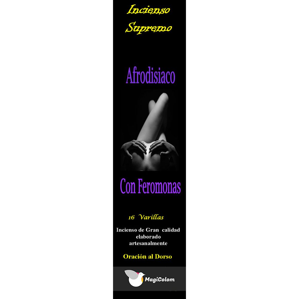 Incienso esotérico afrodisíaco con oración