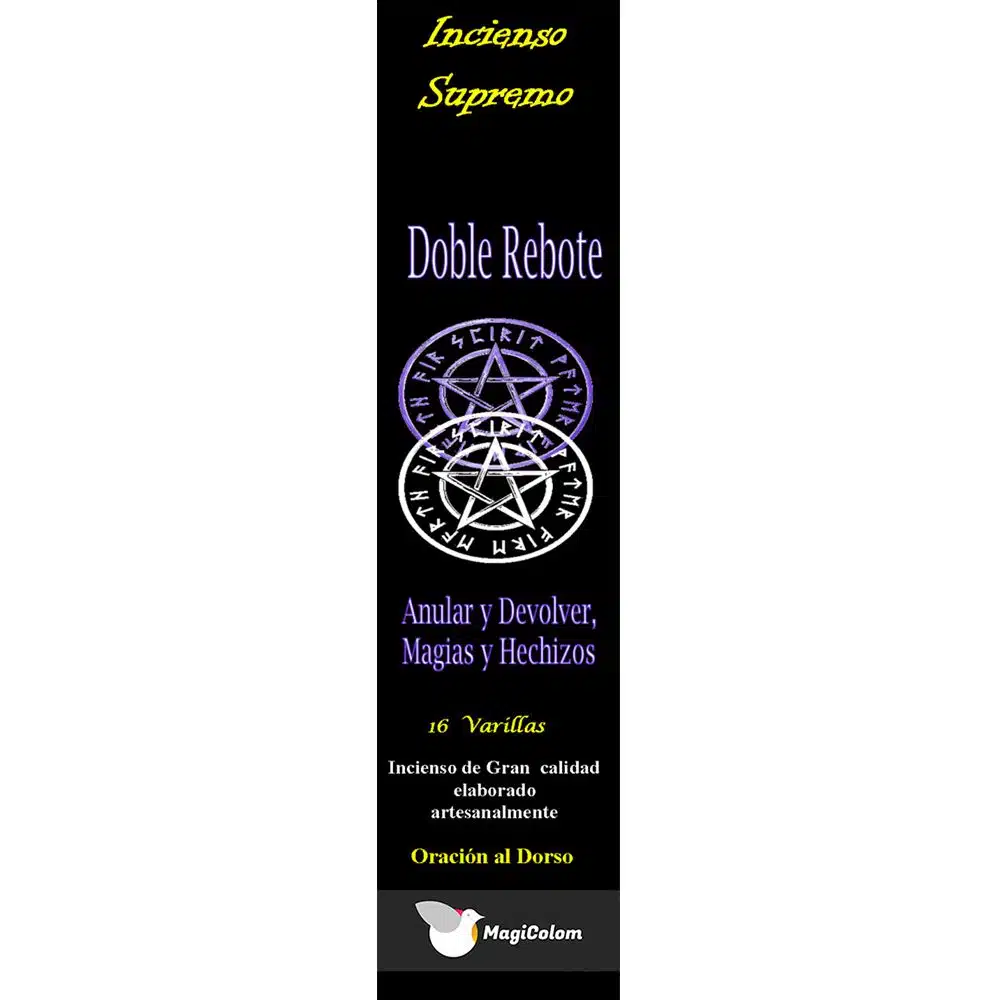 Incienso esotérico doble rebote con oración