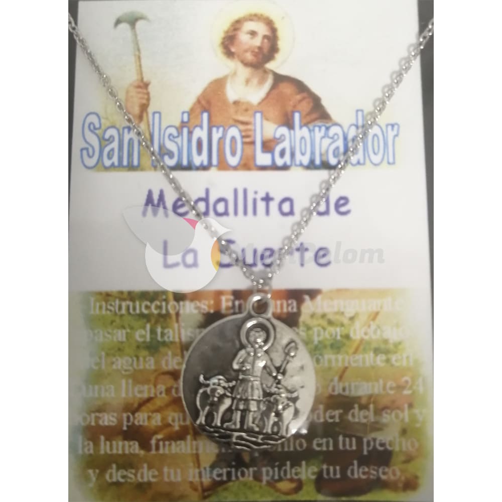 Talismán Medallita de la Suerte San Isidro Labrador