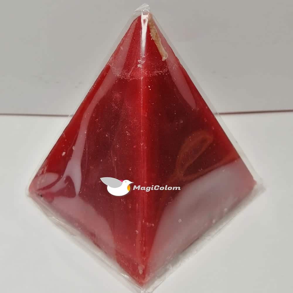 Vela Pirámide Pequeña Roja