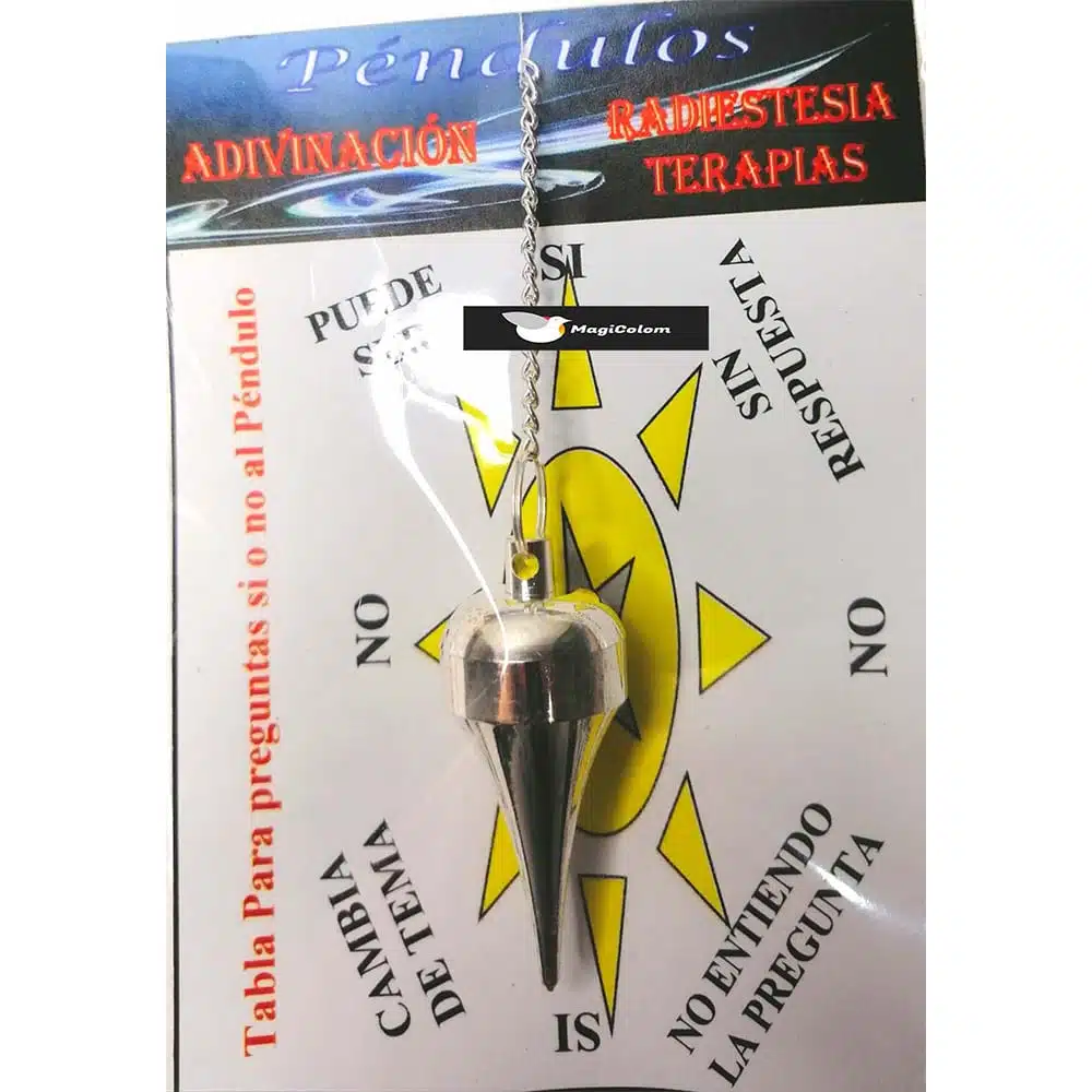 Péndulo Metal Plateado