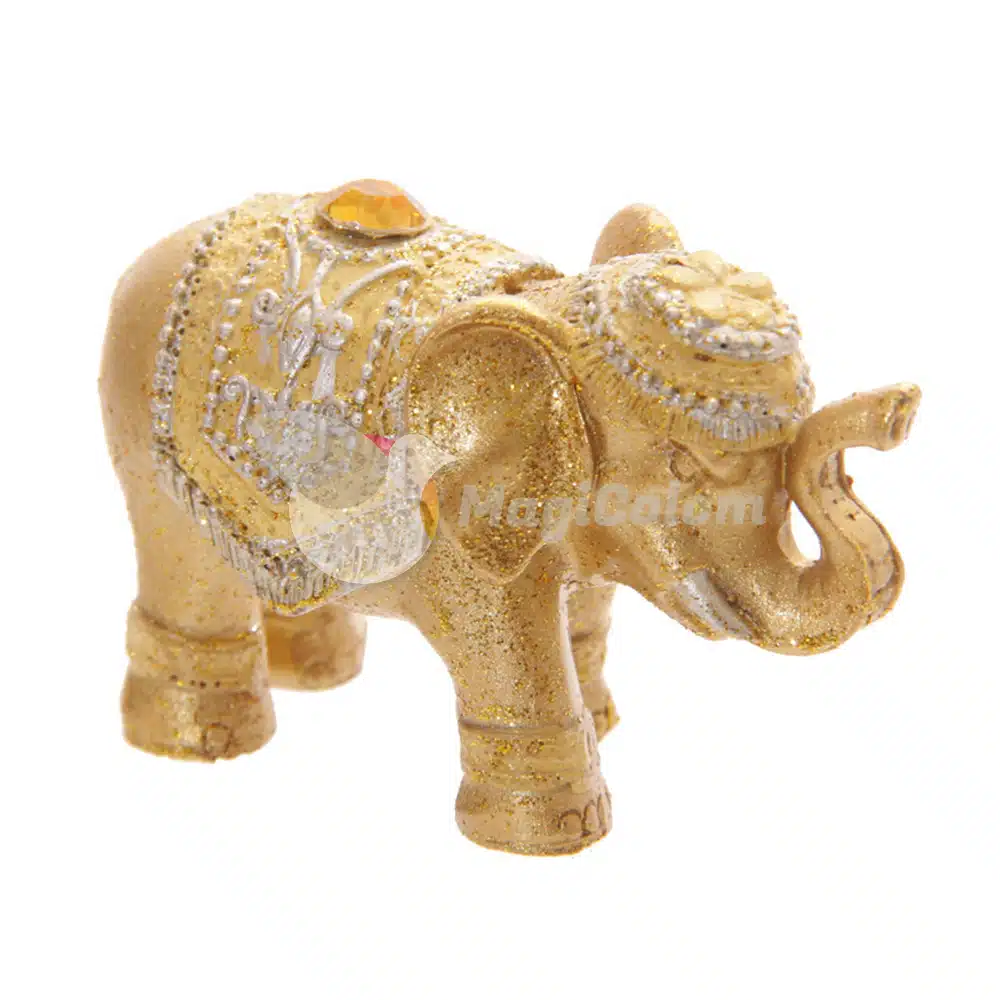 Porta Inciensos Figura Elefante de la Suerte Amarillo