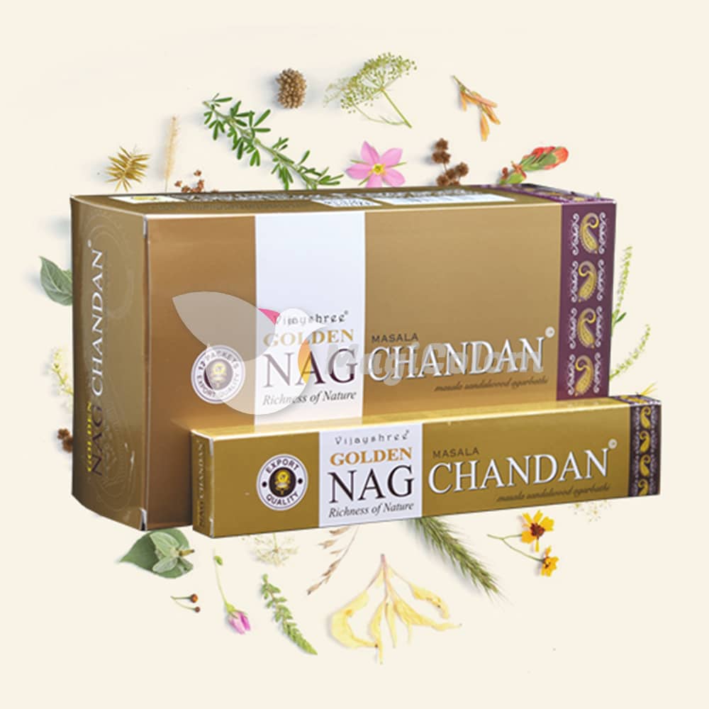 Incienso Golden Nag Chandan Dorado Sándalo
