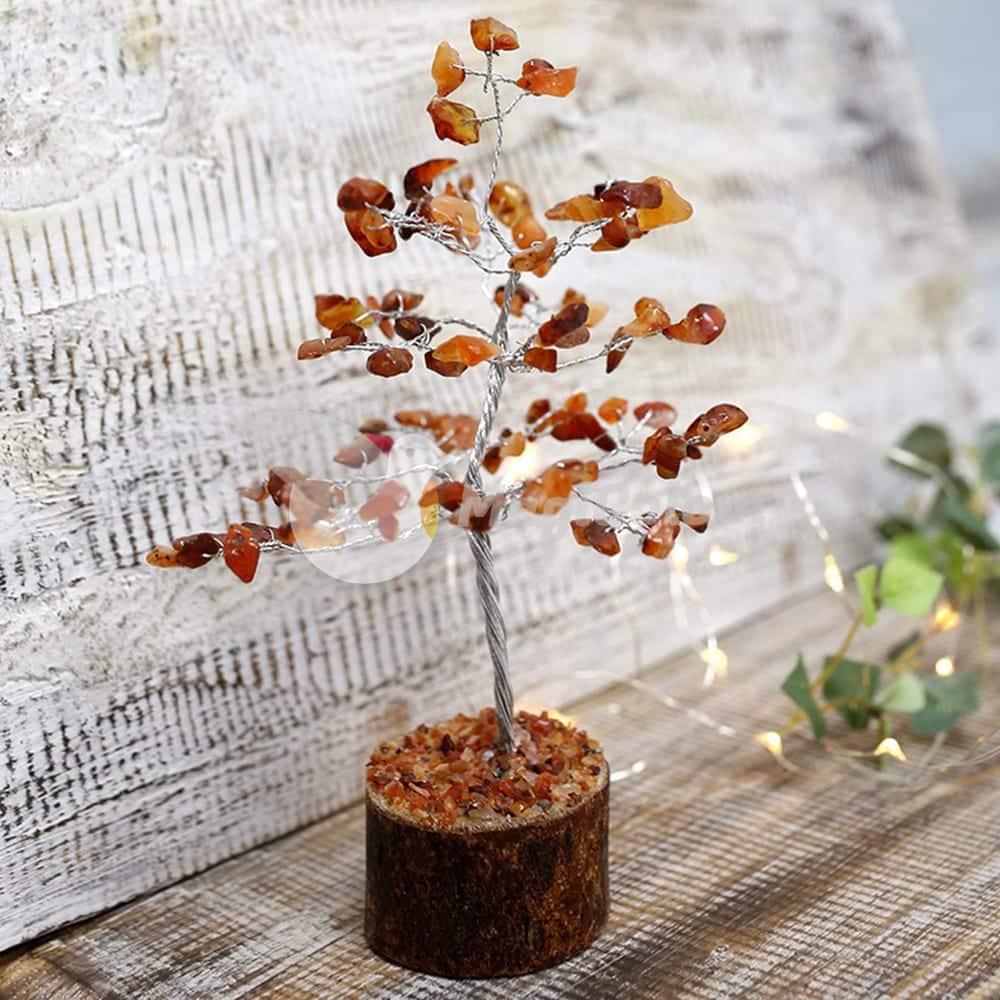 Árbol de mineral Feng Shui Carnelia