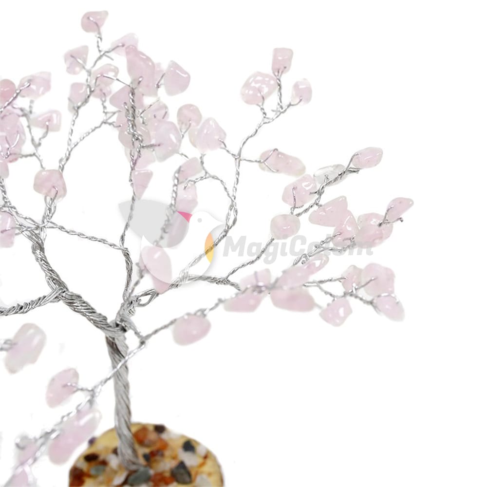 Árbol de mineral Feng Shui Cuarzo Rosa