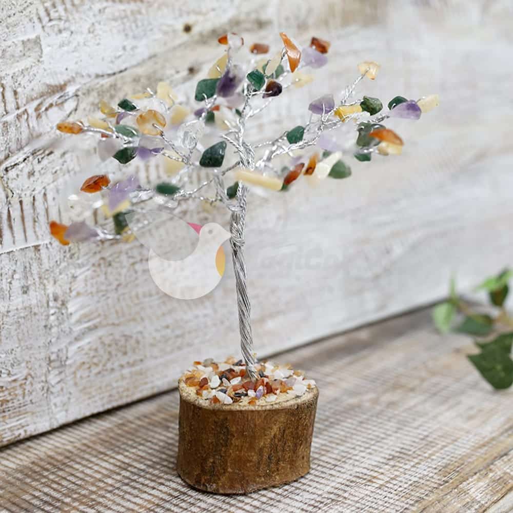 Árbol de mineral Feng Shui Gemas Semipreciosas