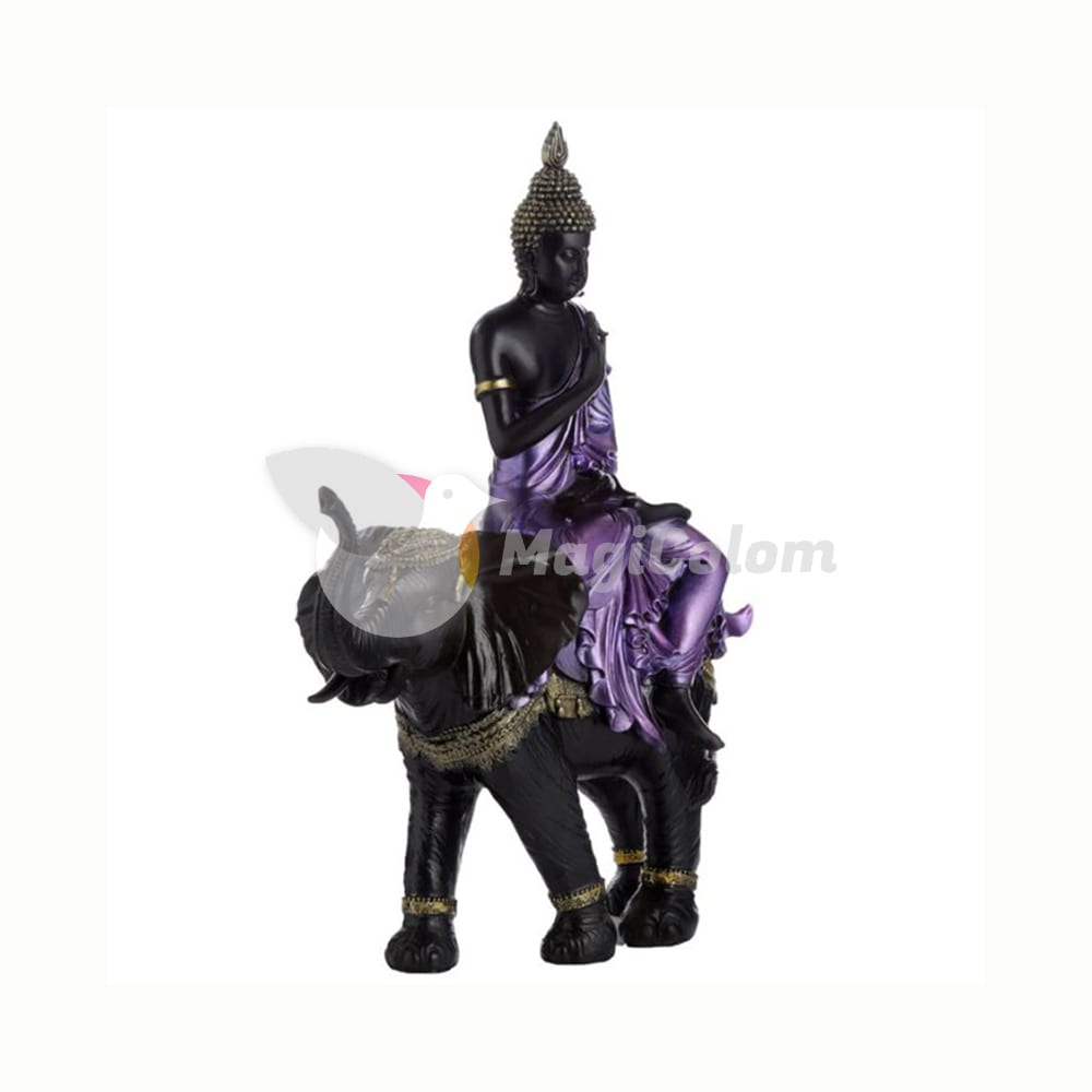 Figura Buda Tailandés Sobre Elefante
