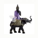 Figura Buda Tailandés Sobre Elefante