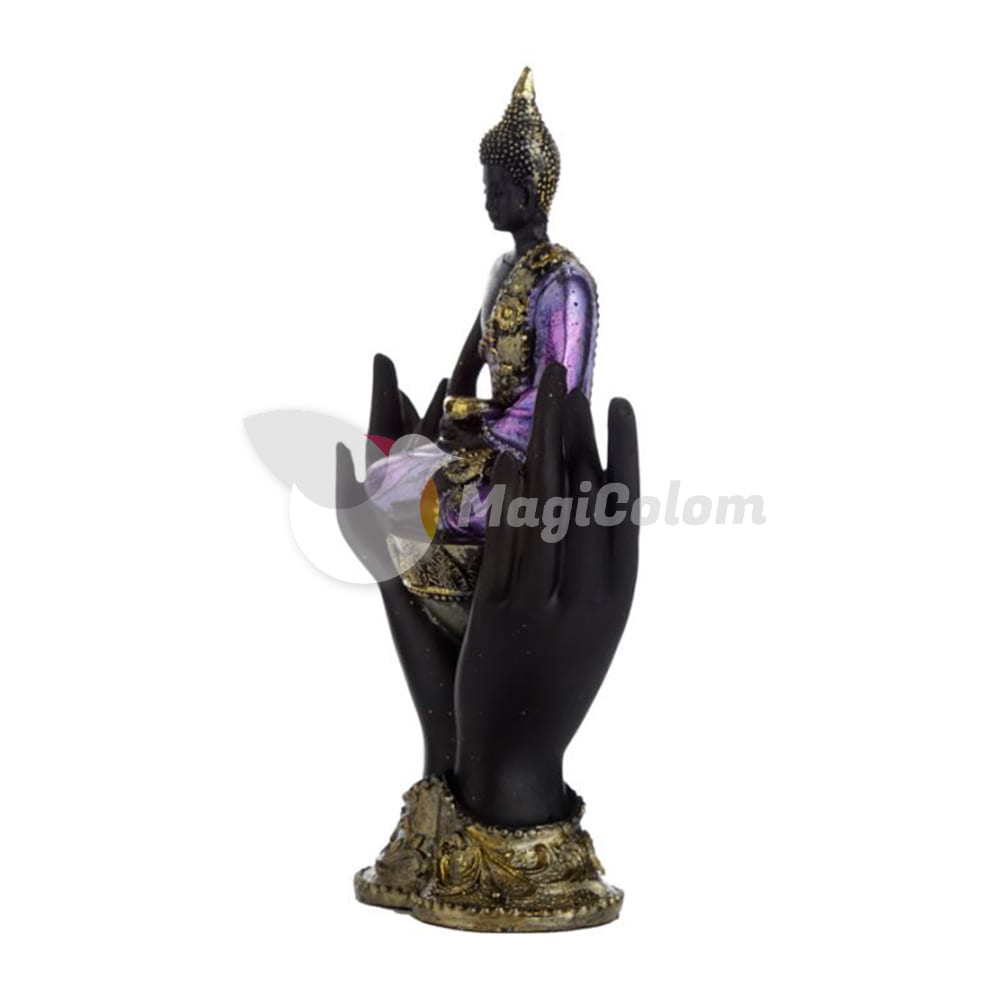 Figura Buda Tailandés Sentado Sobre Manos