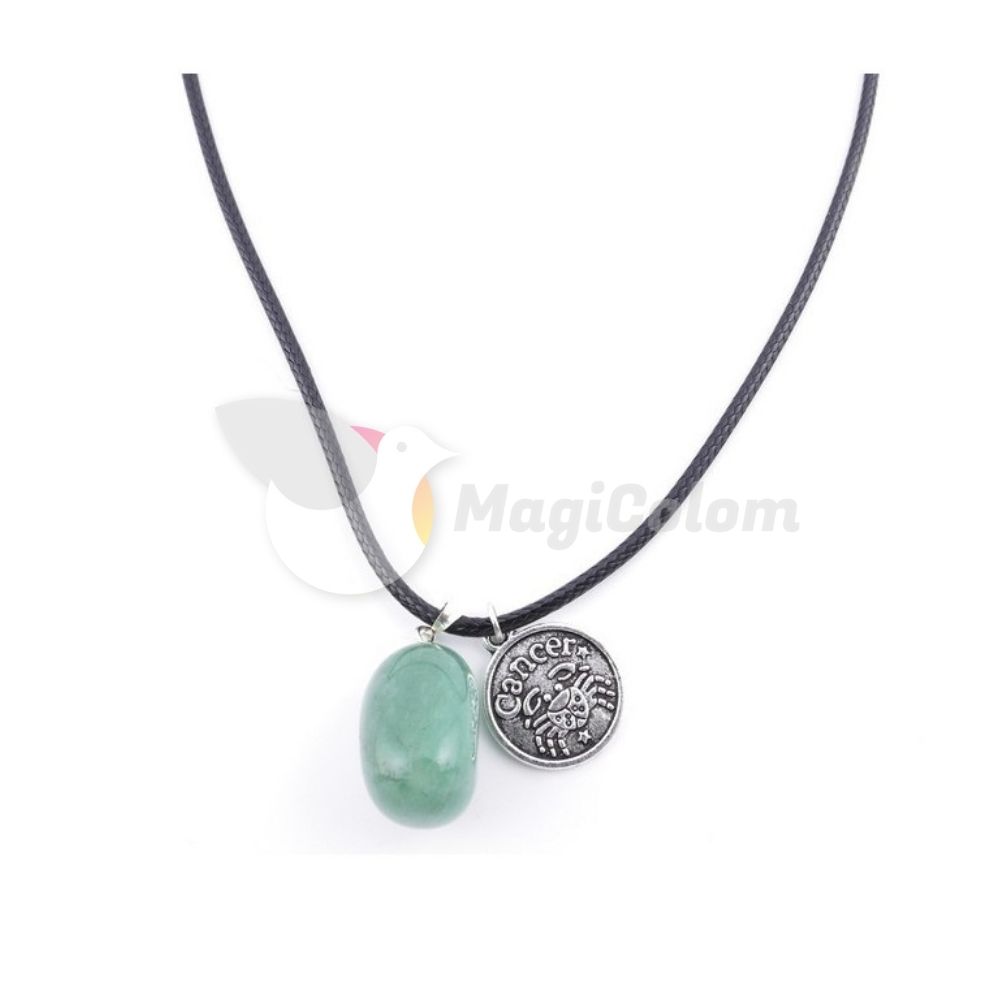 Collar Amuleto Cáncer y Piedra Aventurina