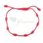 Pulsera 7 Nudos Roja