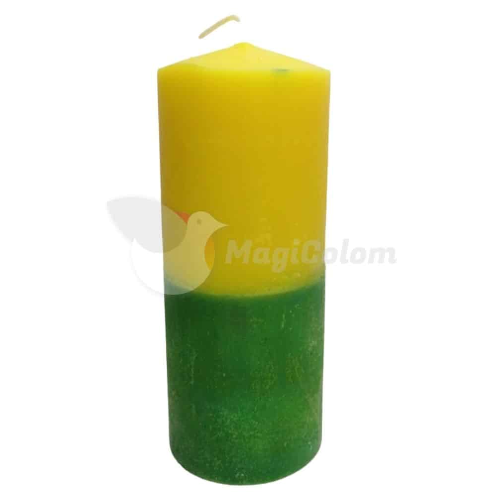 Velón Verde y Amarillo Especial Esotérico