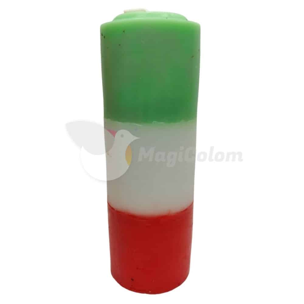 Velón Rojo Blanco Verde Especial Esotérico