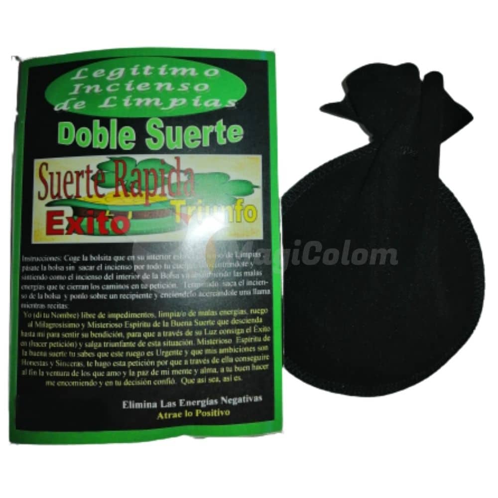 Incienso Limpieza Personal Doble Suerte