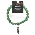 Pulsera Mineral Cuarzo Verde con Puño Figa