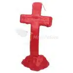 Vela Cruz de los Deseos Roja 3 Mechas. 15,5cm