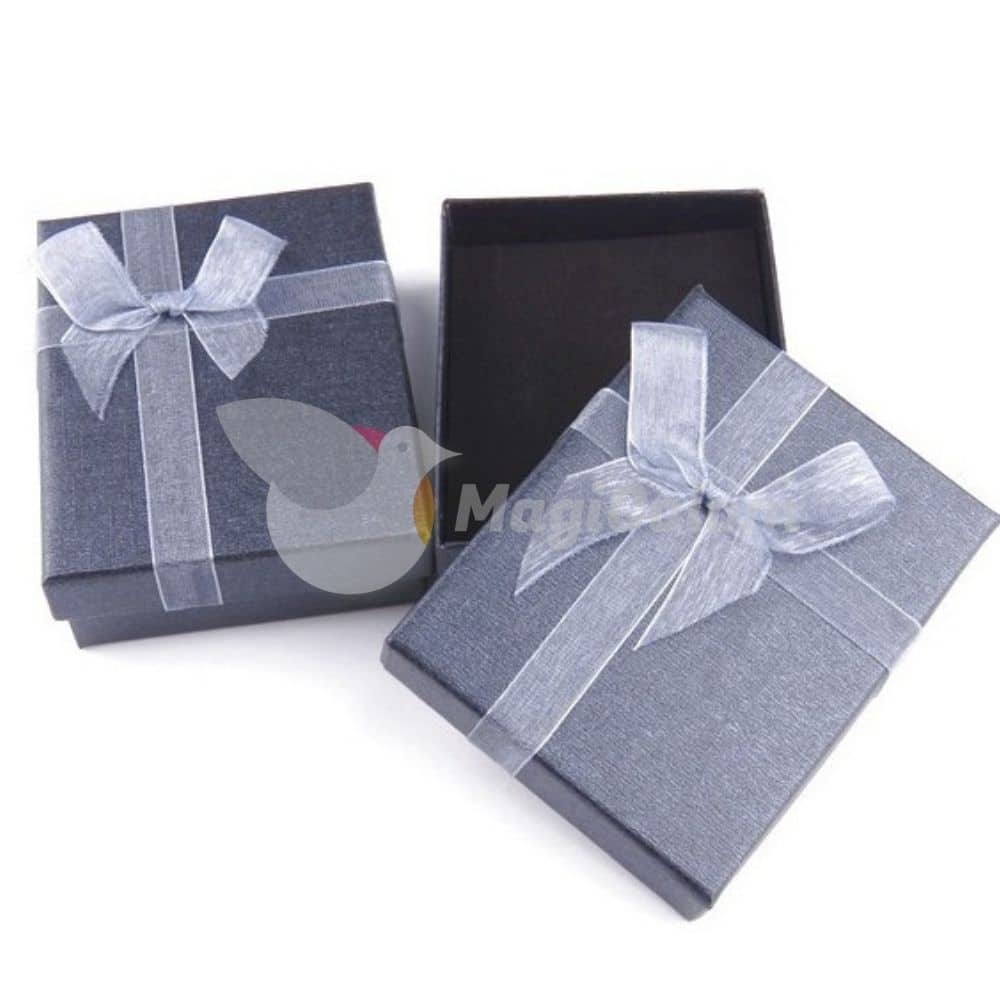 Caja Regalo para Juegos de Bisuteria 7 x 9 cm Gris