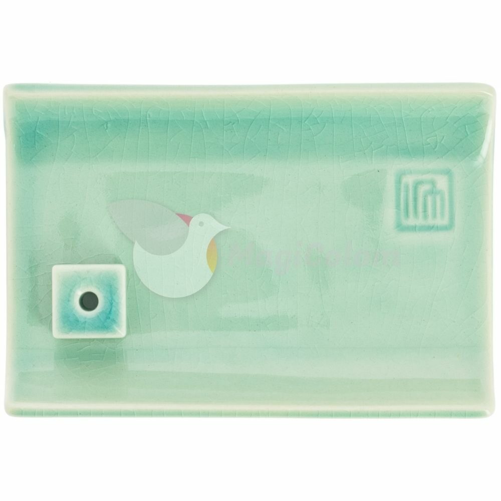 Incensario Yukari Plano Verde Celadón