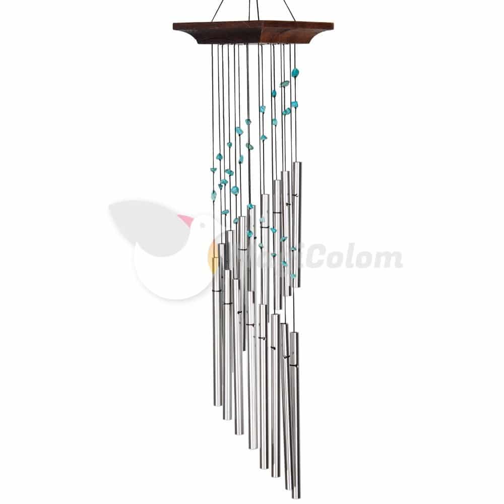 Campana de Viento Espiral Mística Turquesa