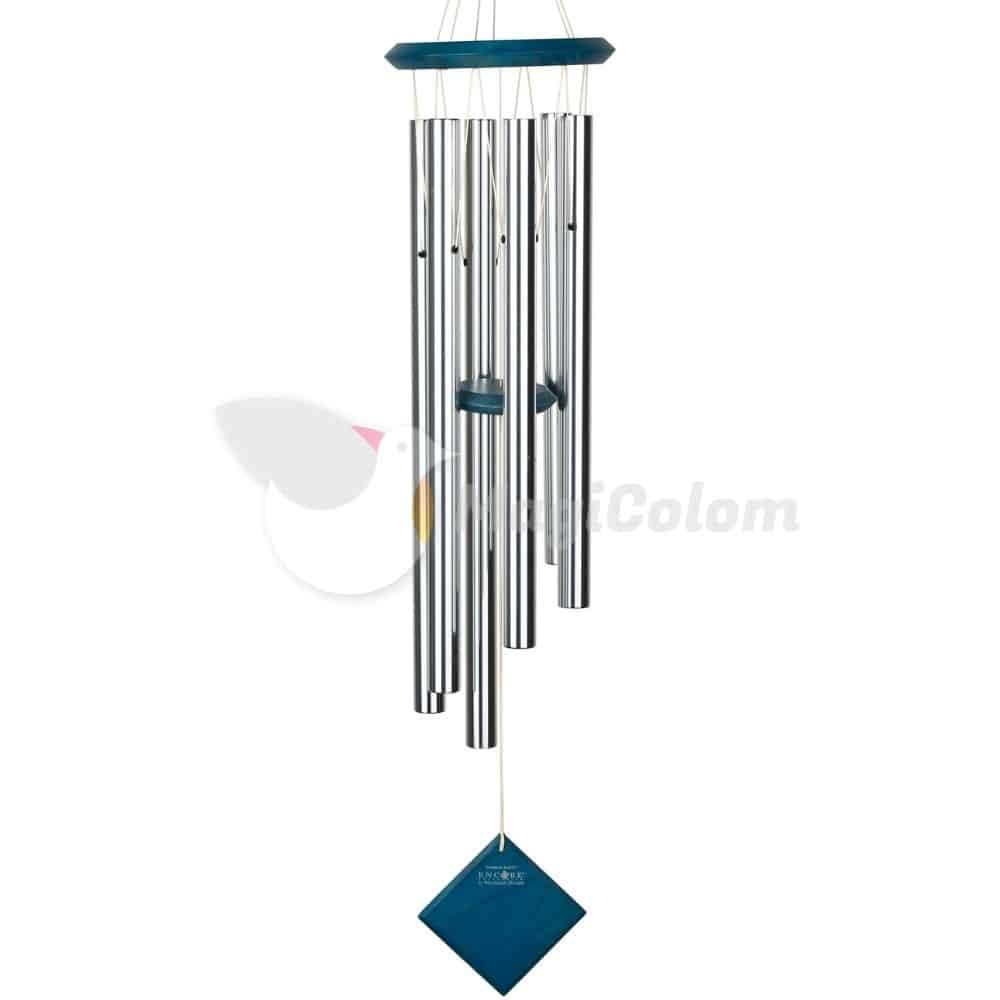 Campana de Viento Tierra Plateado Azul