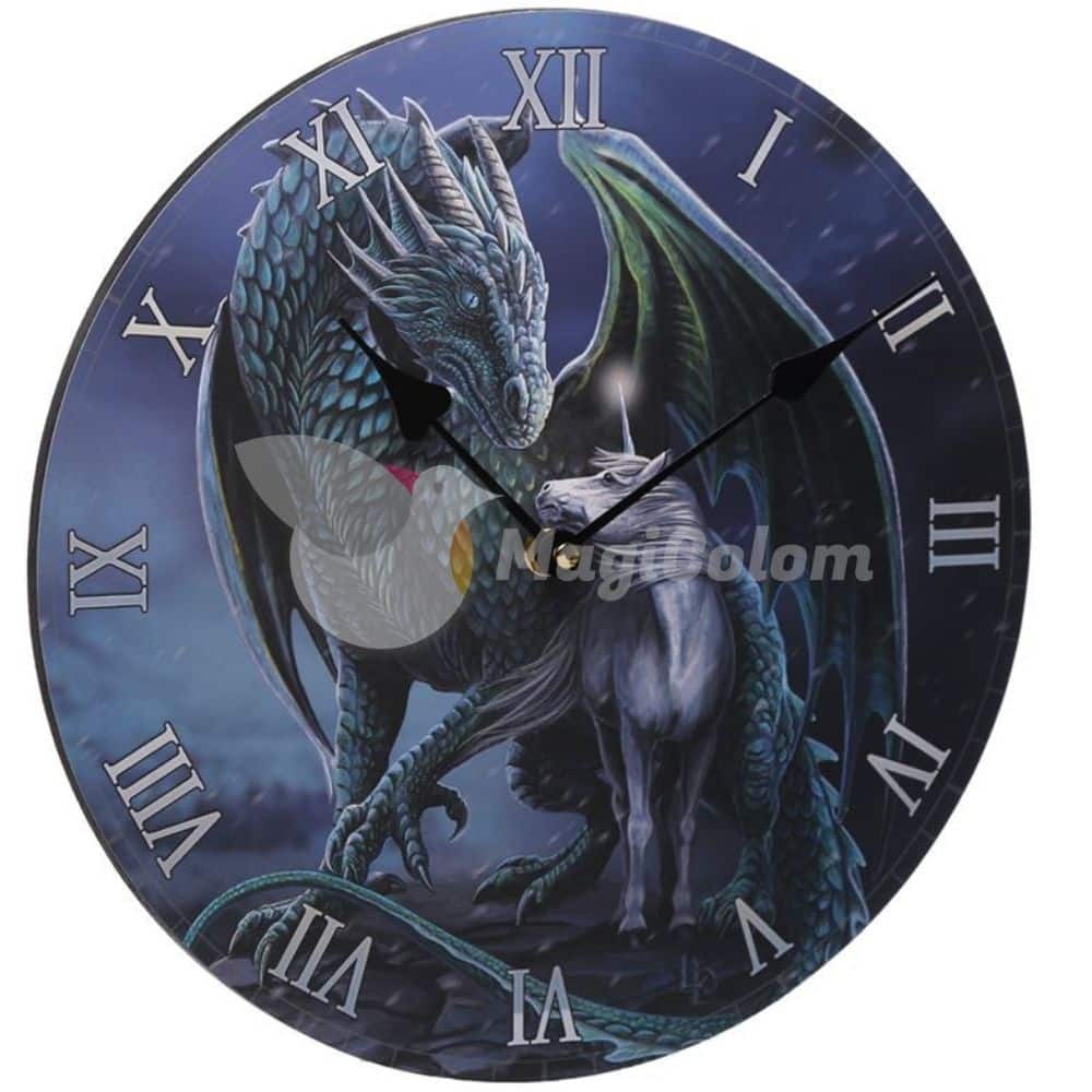 Reloj de Pared Dragón Protector y Unicornio Mágico 1