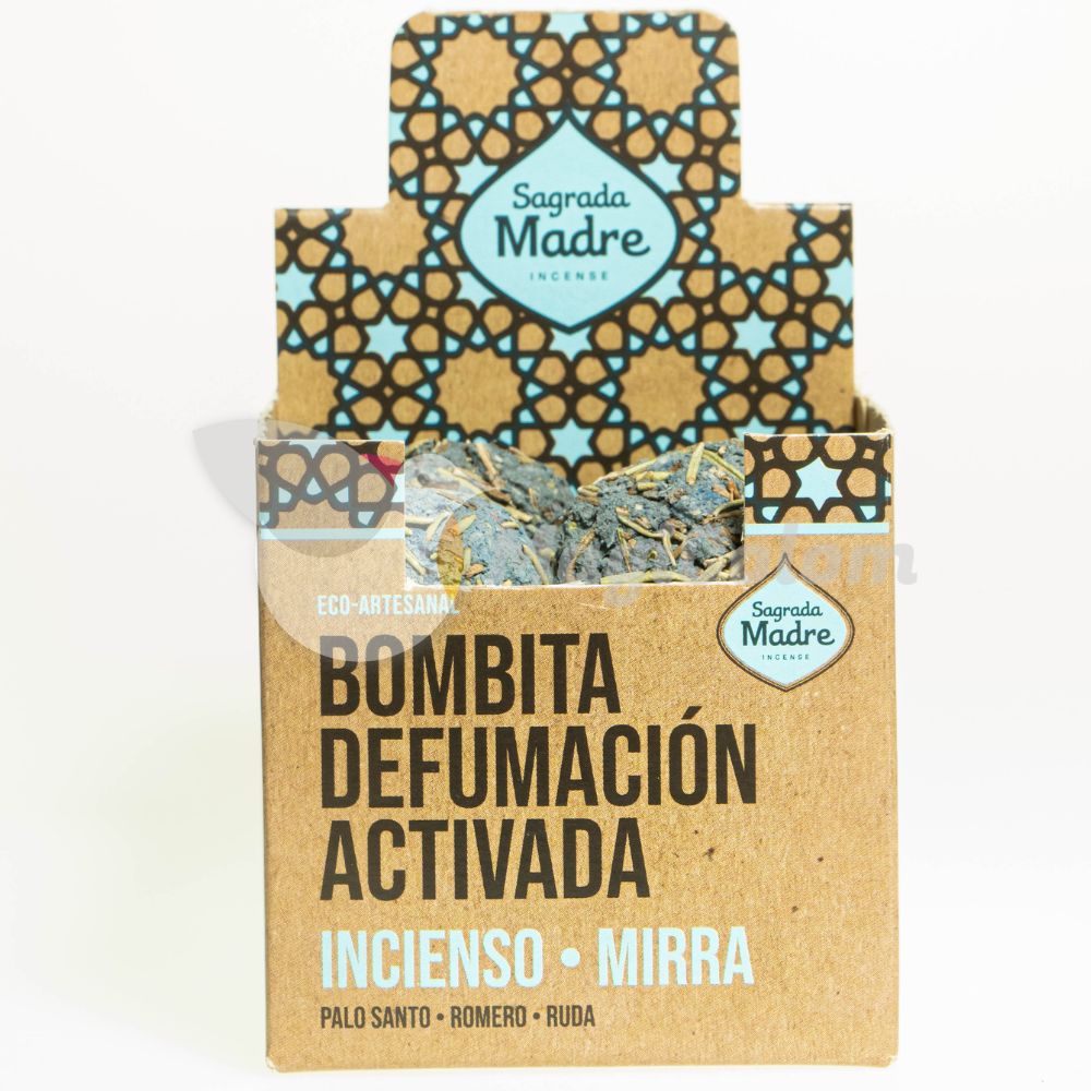 Bombita Defumación Activada Incienso y Mirra 1