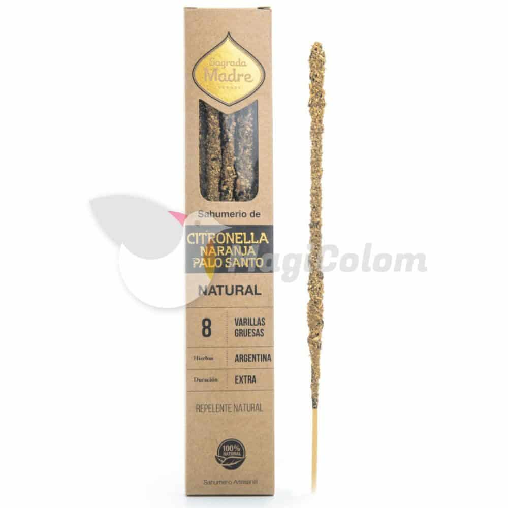 Incienso Citronela Naranja y Palo Santo Natural