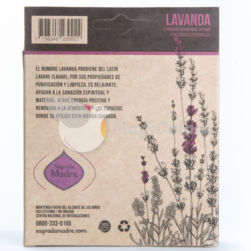Pastilla Defumación Activada con Lavanda 2