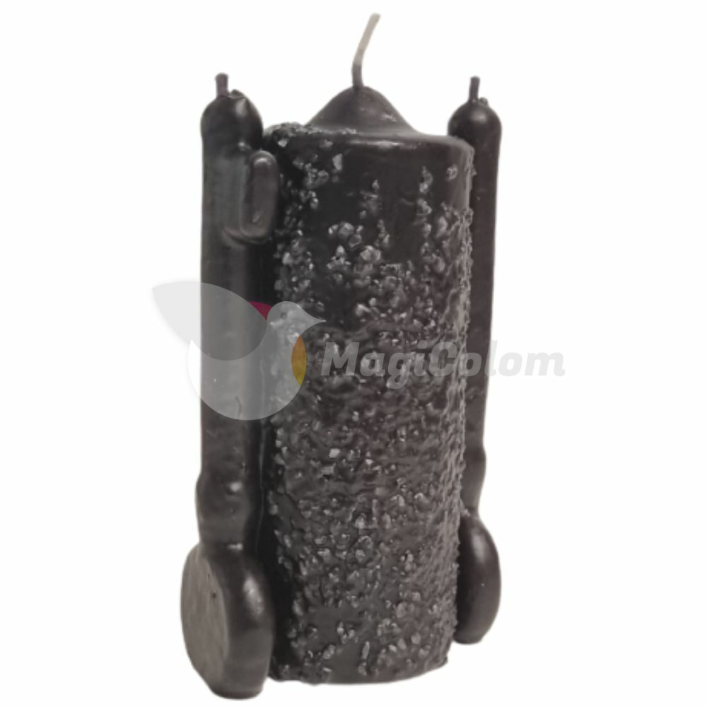 Velón Doble Llave Sal y Ruda Negro