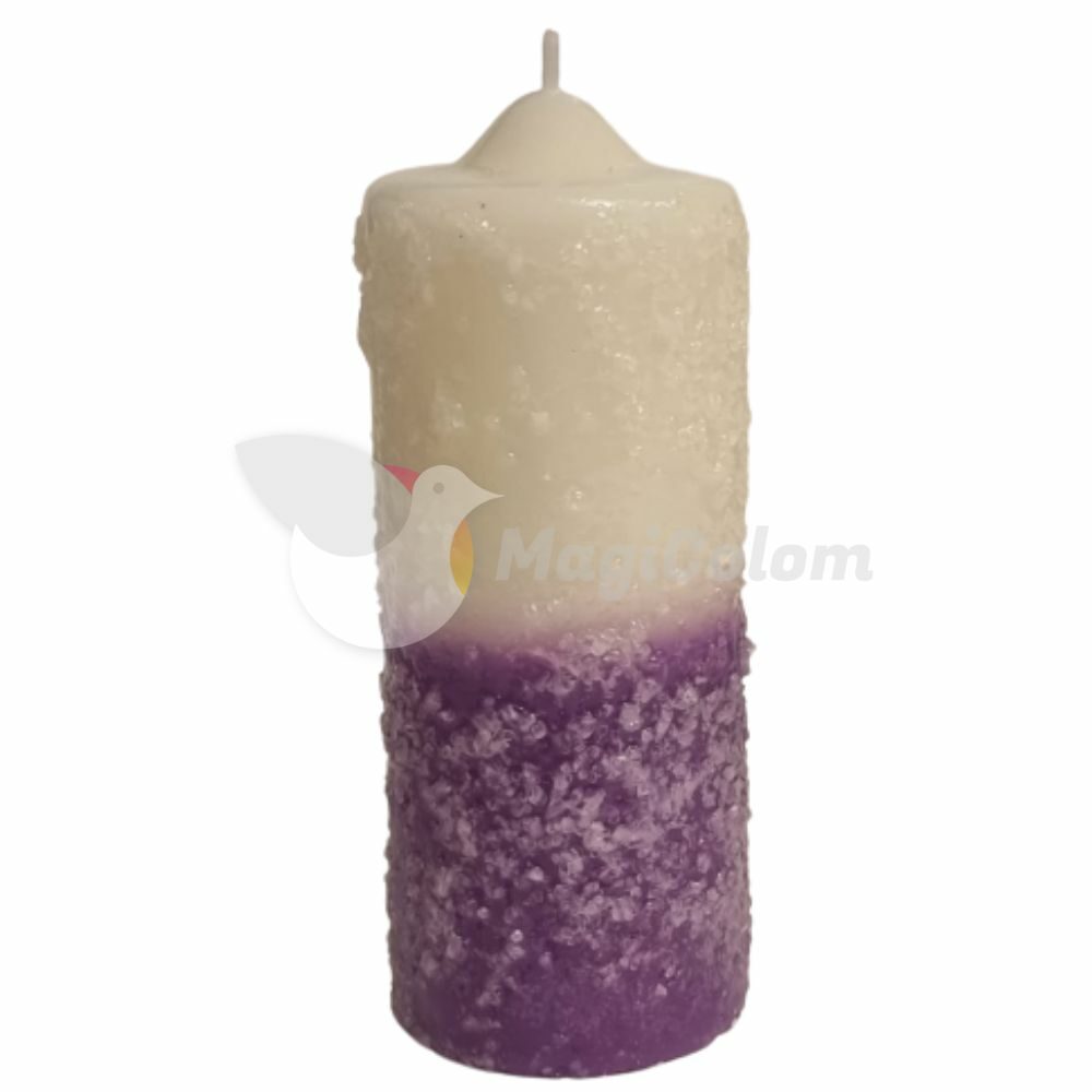 Velón de Sal Blanco Morado