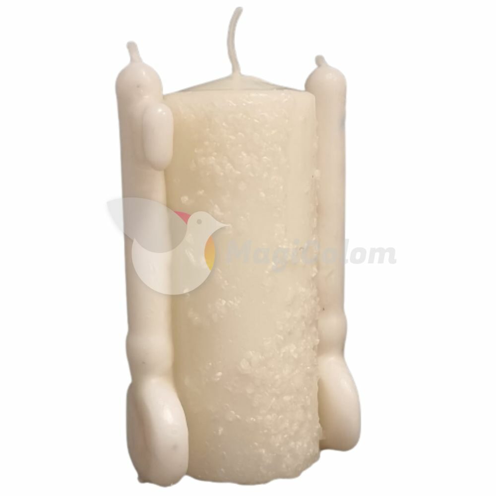Velón Sal Doble Llave Poder Blanco