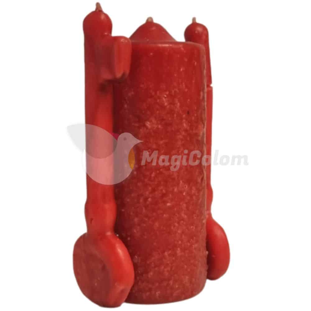Velón Sal Doble Llave Poder Rojo